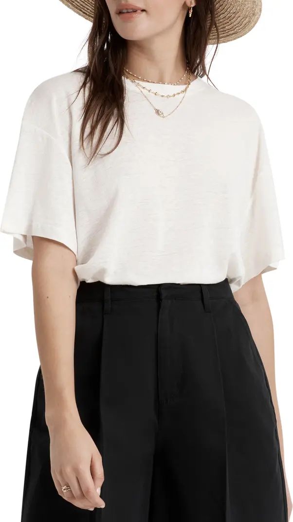 Brixton Montauk Oversize Linen Blend T-Shirt | Nordstrom | Nordstrom