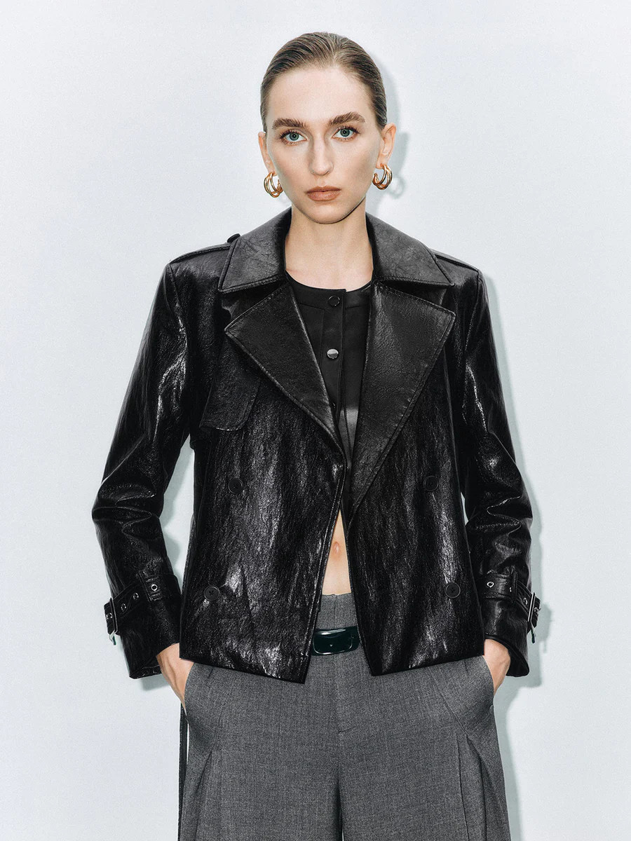 Loose Belted Leather Jackets | Urban Revivo