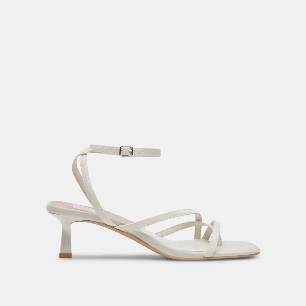 BETSI HEELS OFF WHITE SATIN | DolceVita.com