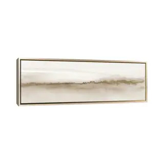 "Watercolor Landscape XV - Beige Tones - Panoramic" by Nouveau Prints Framed - Bed Bath & Beyond ... | Bed Bath & Beyond