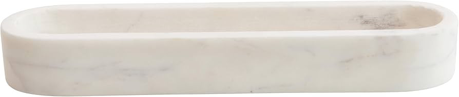 Creative Co-Op White Marble Cracker Dish Large | Amazon (US)