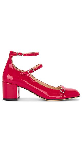 Sabrina Heel in Red Patent | Revolve Clothing (Global)