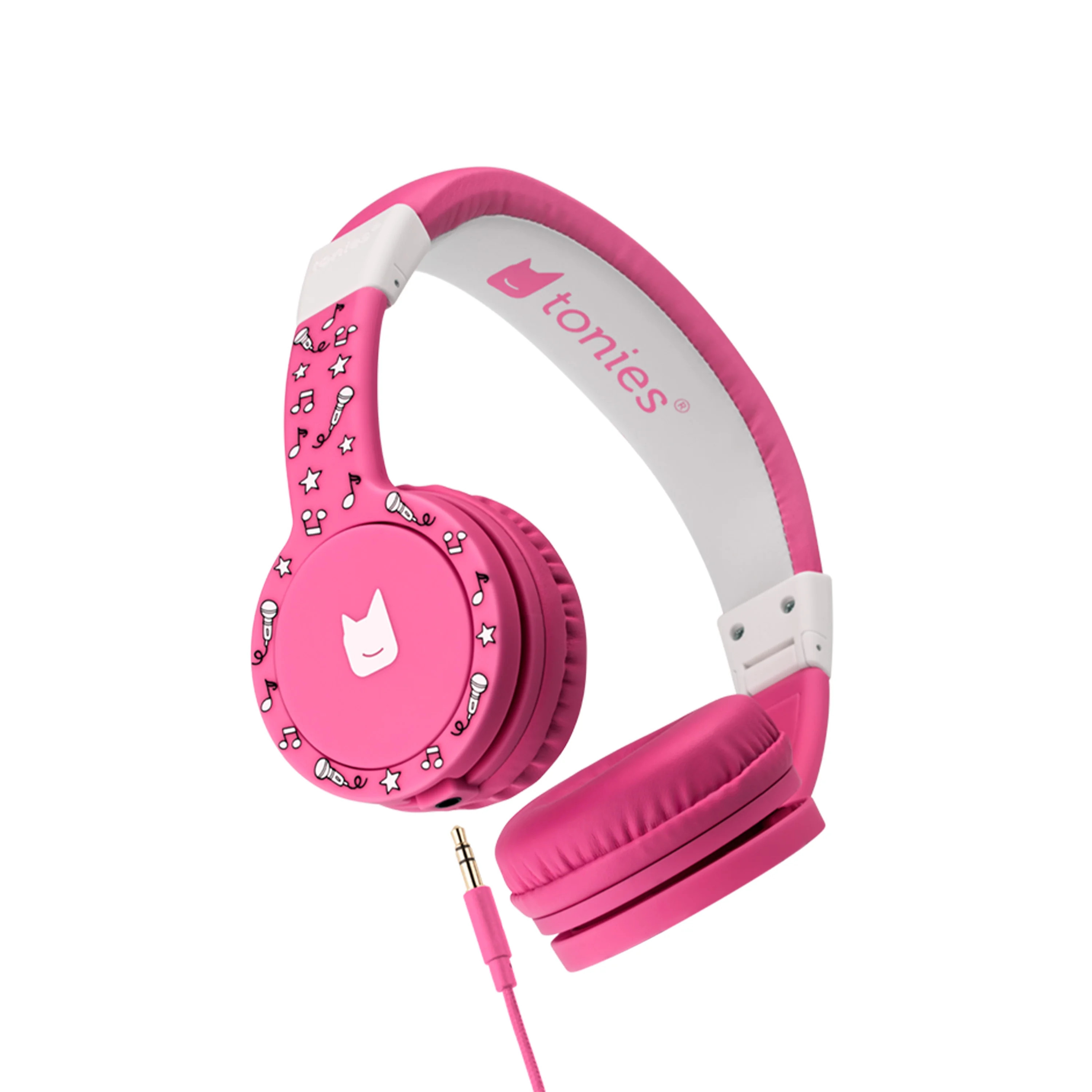 Tonies Headphones, Foldable On-Ear Headphones for Toniebox, Pink | Walmart (US)