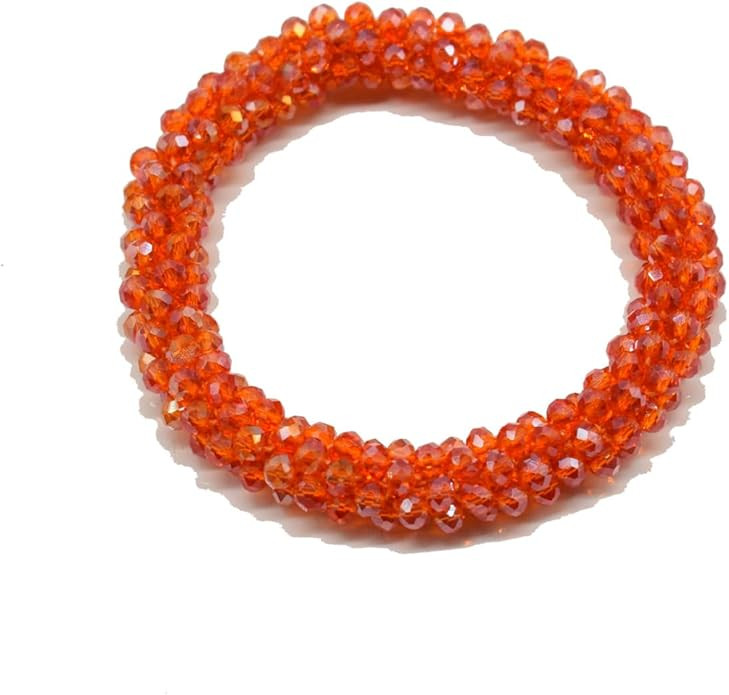 Handmade Bead Bracelet Artificial Crystal Artisinal Chunky Statement Jewelry Boho Accessories For... | Amazon (US)