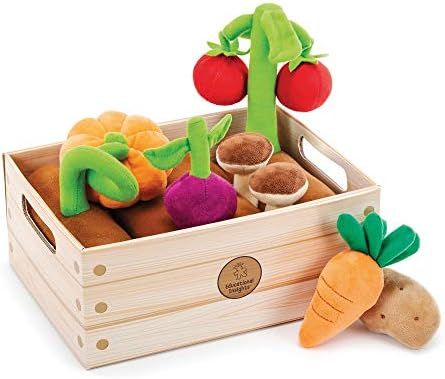 Educational Insights Vegetable Garden 13-Piece Plush Set, Pretend Food, Early-Learning Skills, Ag... | Amazon (US)