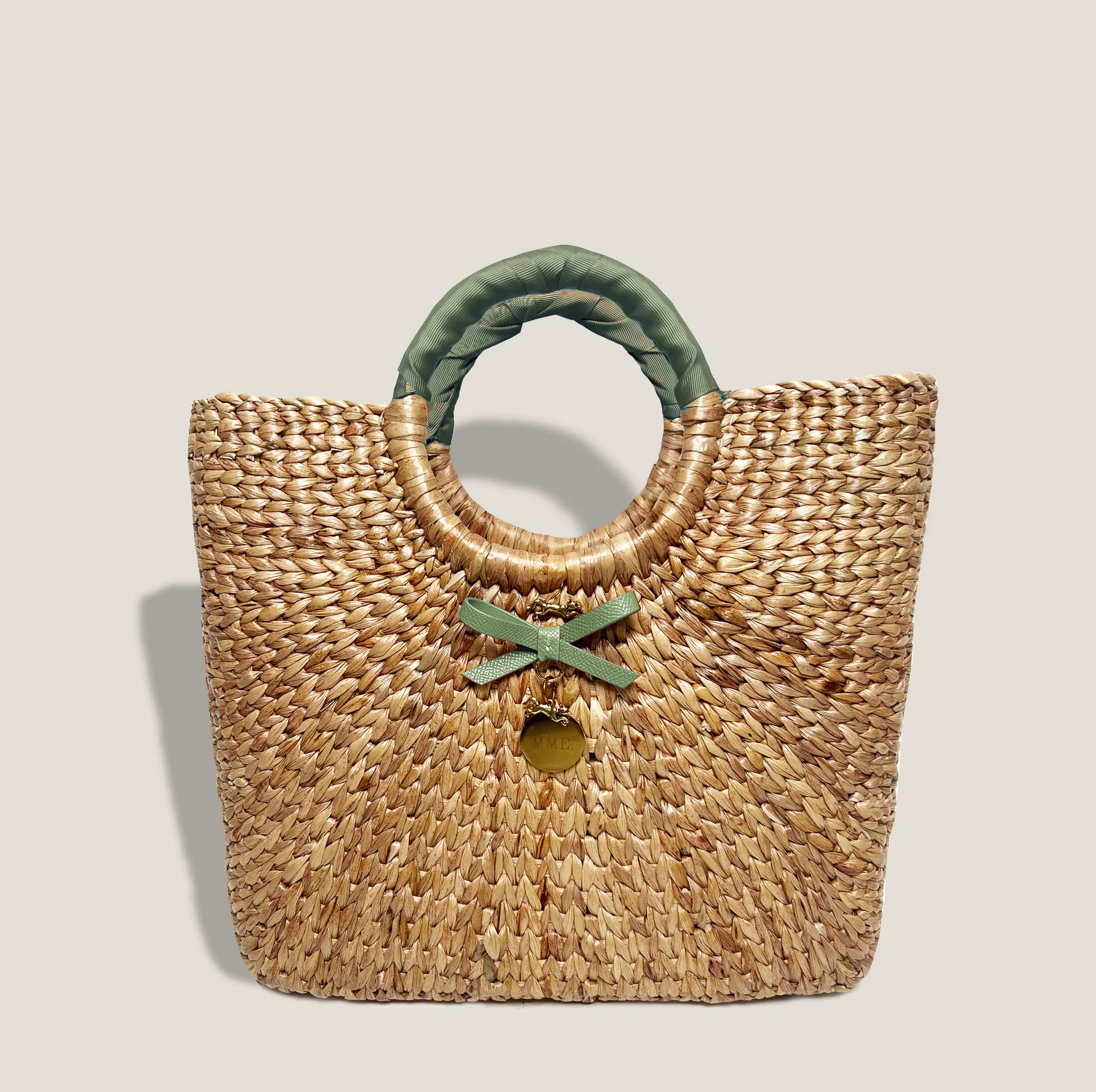 MME. BENTLEY BOW PETITE TOTE - FRENCH GREEN | MME.MINK