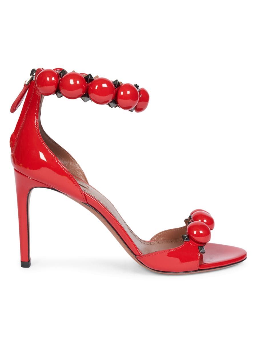 Bombe Studded Patent Leather Sandals | Saks Fifth Avenue