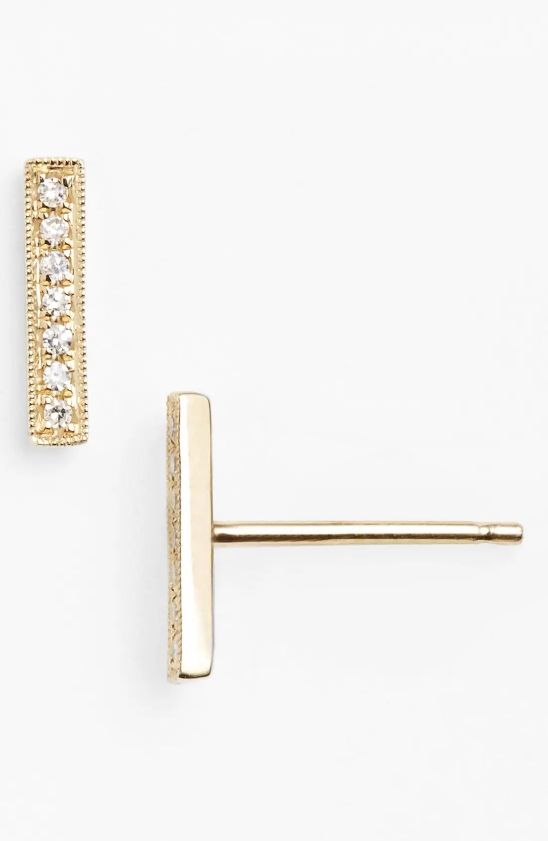 'Sylvie Rose' Diamond Bar Stud Earrings | Nordstrom