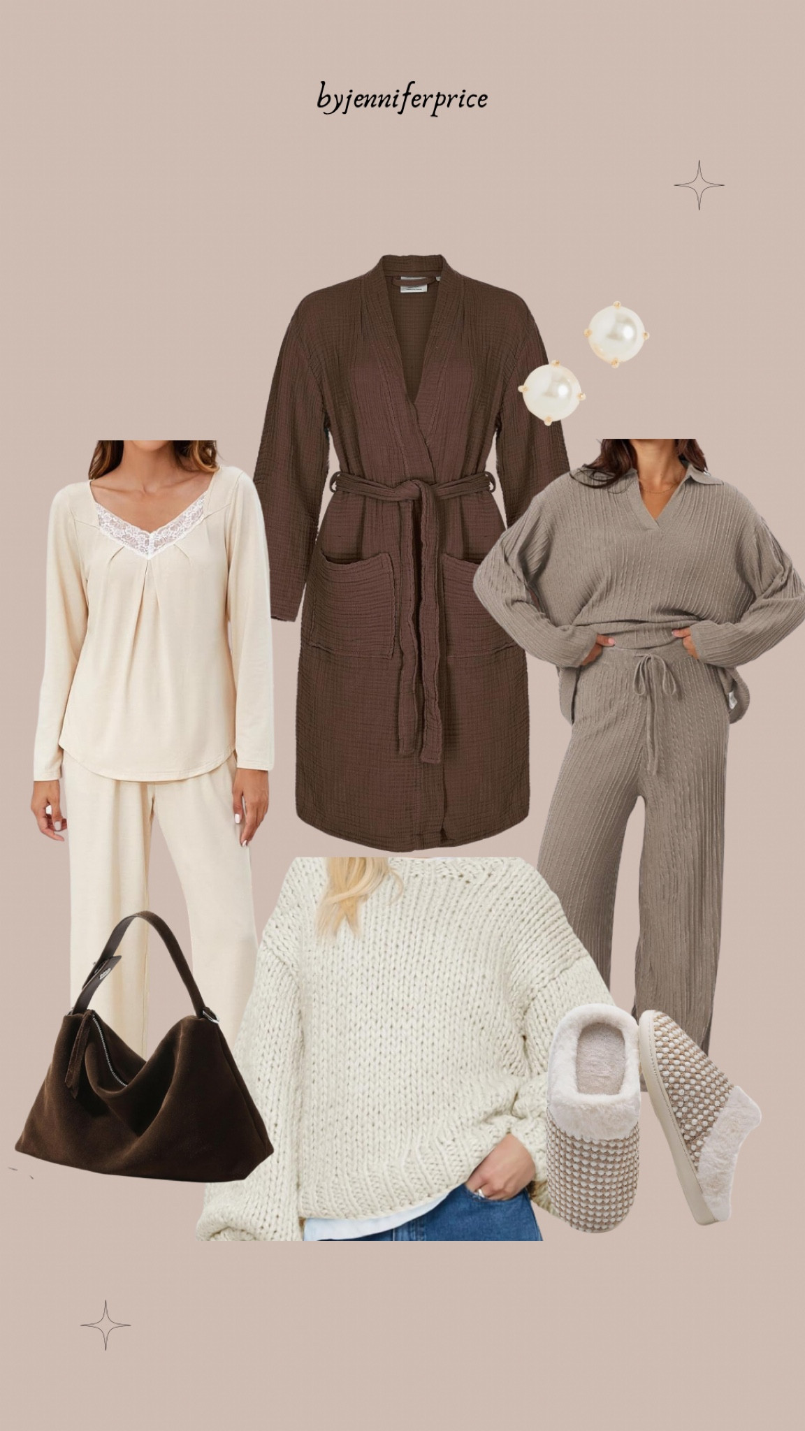 Cozy & cute Amazon finds 🐻 🫶🏻

Casual outfit, outfit ideas, elegant style, minimal style, fashion inspo, neutral style, Amazon fashion, Amazon finds, ootd, basics, street style, neutral outfits, winter outfit, winter style, winter fashion, winter outfits, styling ideas, what to wear, chic style, outfit inspo, simple outfits, matching set, loungewear, robe, earrings, purse, bag, slippers 

#LTKFindsUnder50 #LTKGiftGuide #LTKStyleTip