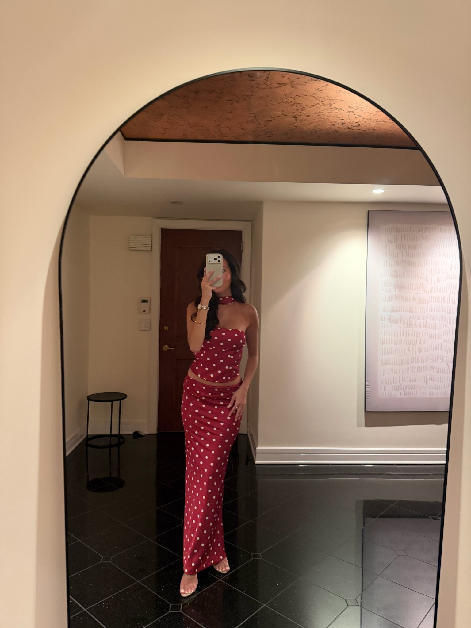 Polka dots>> top xs & skirt small

#LTKootd #LTKgrwm