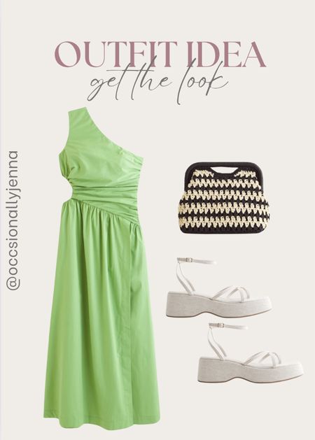 Outfit idea! Get the look from Abercrombie! 

Dress, sandals, shoes, bag, purse, summer style, date night 

#LTKShoeCrush #LTKStyleTip #LTKItBag