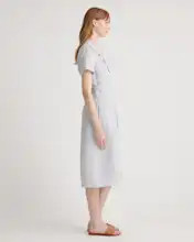 100% European Linen Button Front Dress | Quince