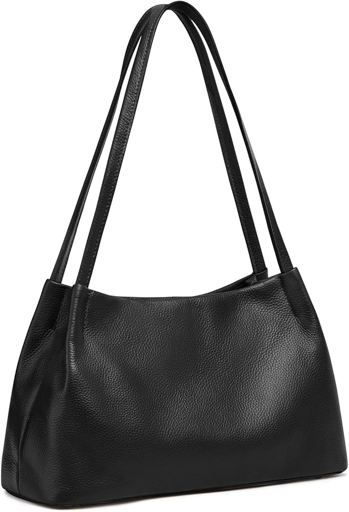 Kattee Leather Purses and Handbags for Women, Soft Genuine Leather Shoulder Hobo Bags with Top Ma... | Amazon (US)