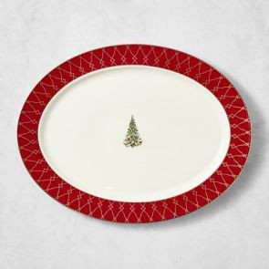 Noel Rimmed Oval Platter | Williams-Sonoma