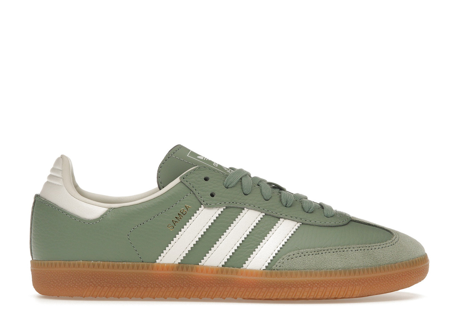 Adidas Samba OG (Women's) Sneakers in Silver Green/Chalk White/Gum | StockX