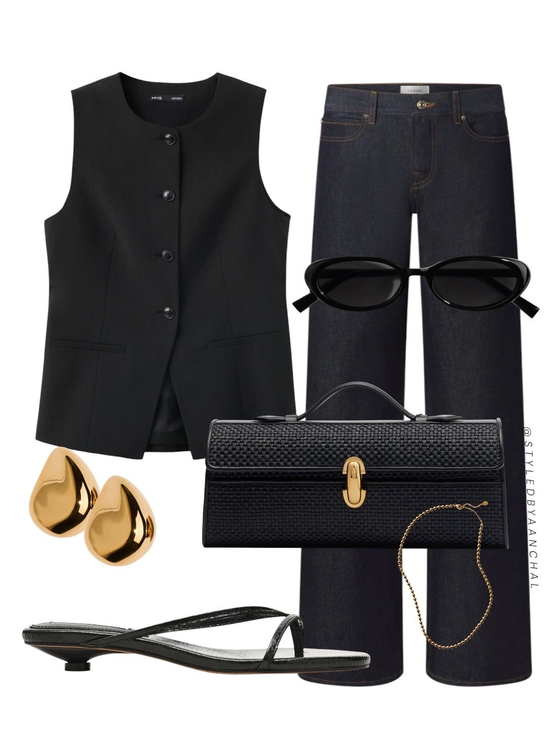 Black vest with dark denim outfit


Black vest
Mango
Hm
Dark denim
Frame denim
Savette bag
Steve Madden
Black kitten heels
Elevated chic outfit

#LTKsummer #LTKstyletip #LTKjeans