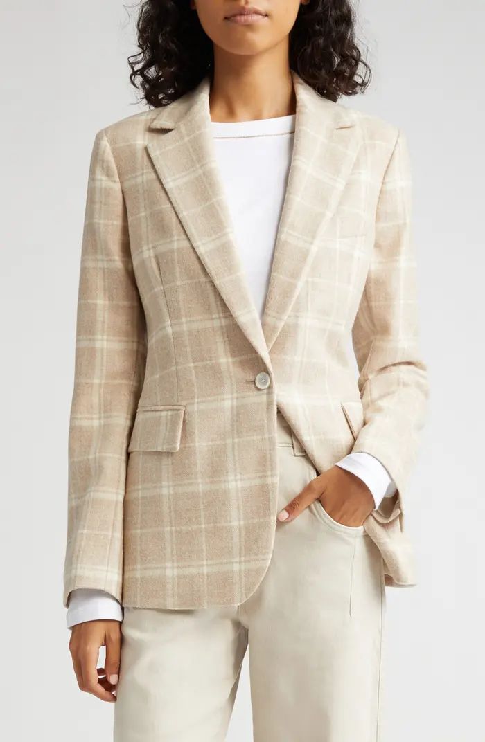 Plaid Wool Blend Blazer | Nordstrom