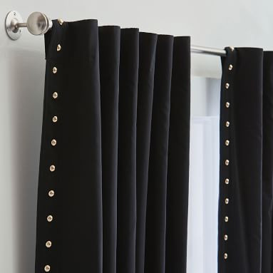 Emily & Meritt Studded Blackout Curtain  | Pottery Barn Teen | Pottery Barn Teen