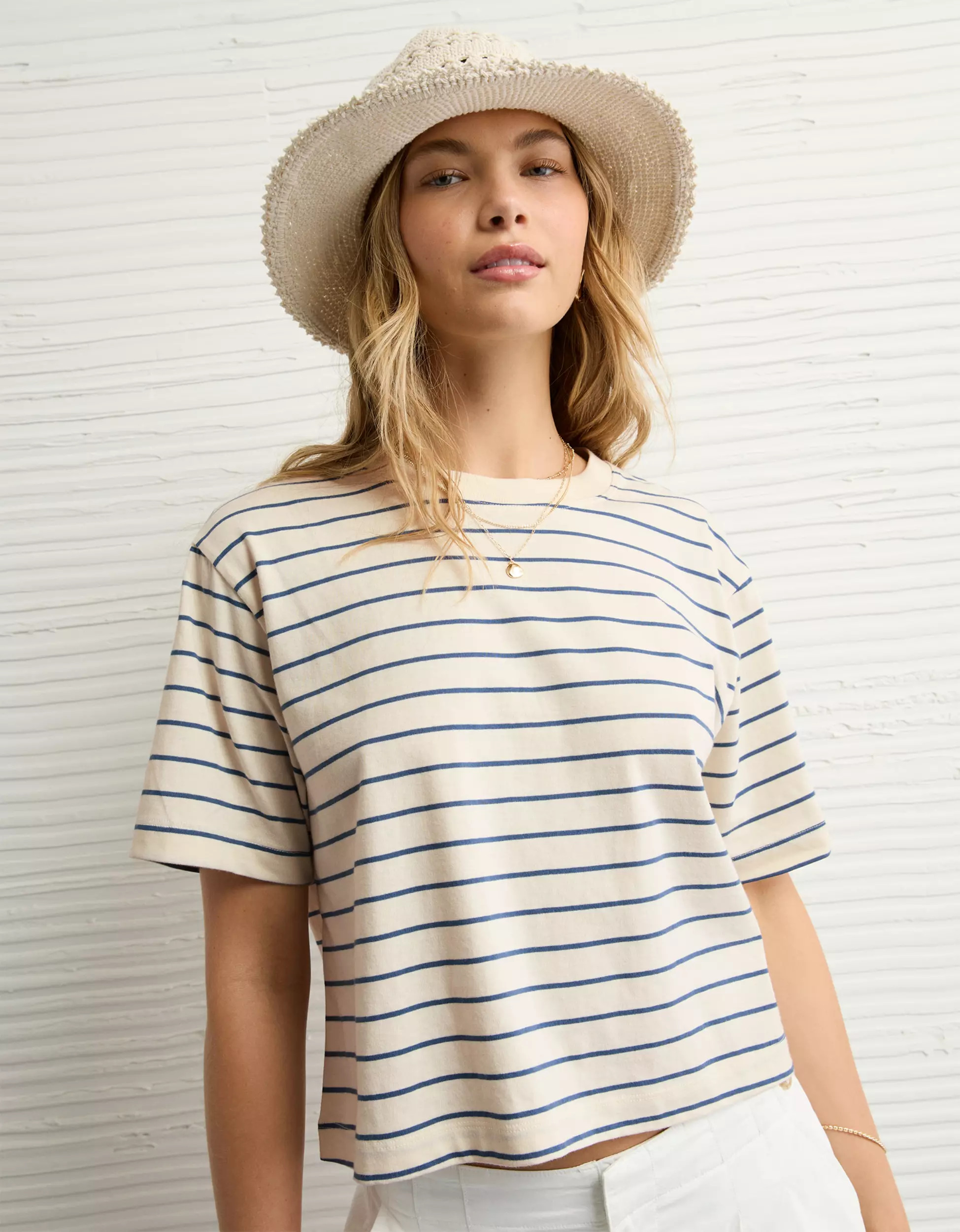 AE Boxy Striped T-Shirt | American Eagle Outfitters (US & CA)