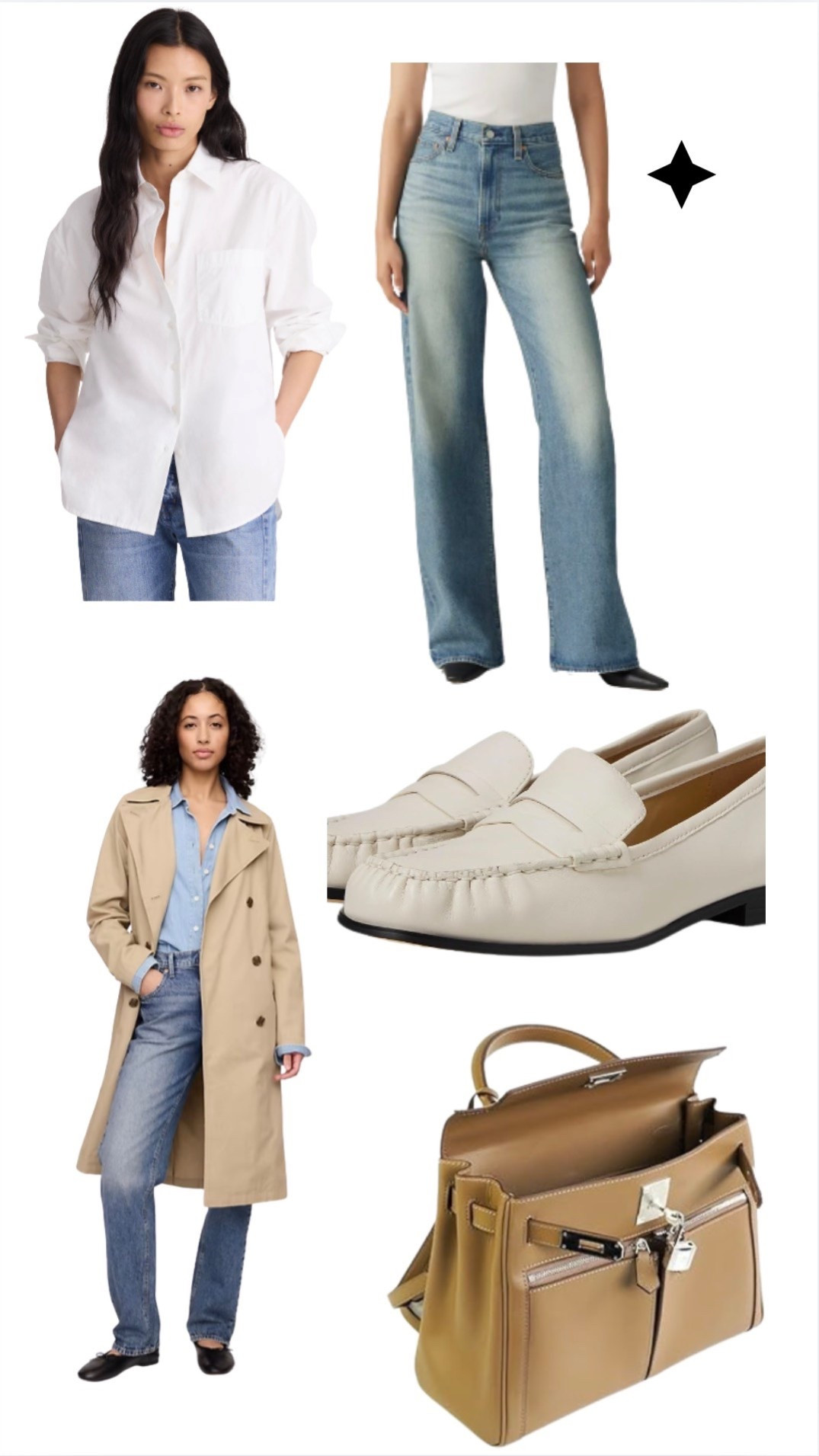 Cute and neutral spring outfit 