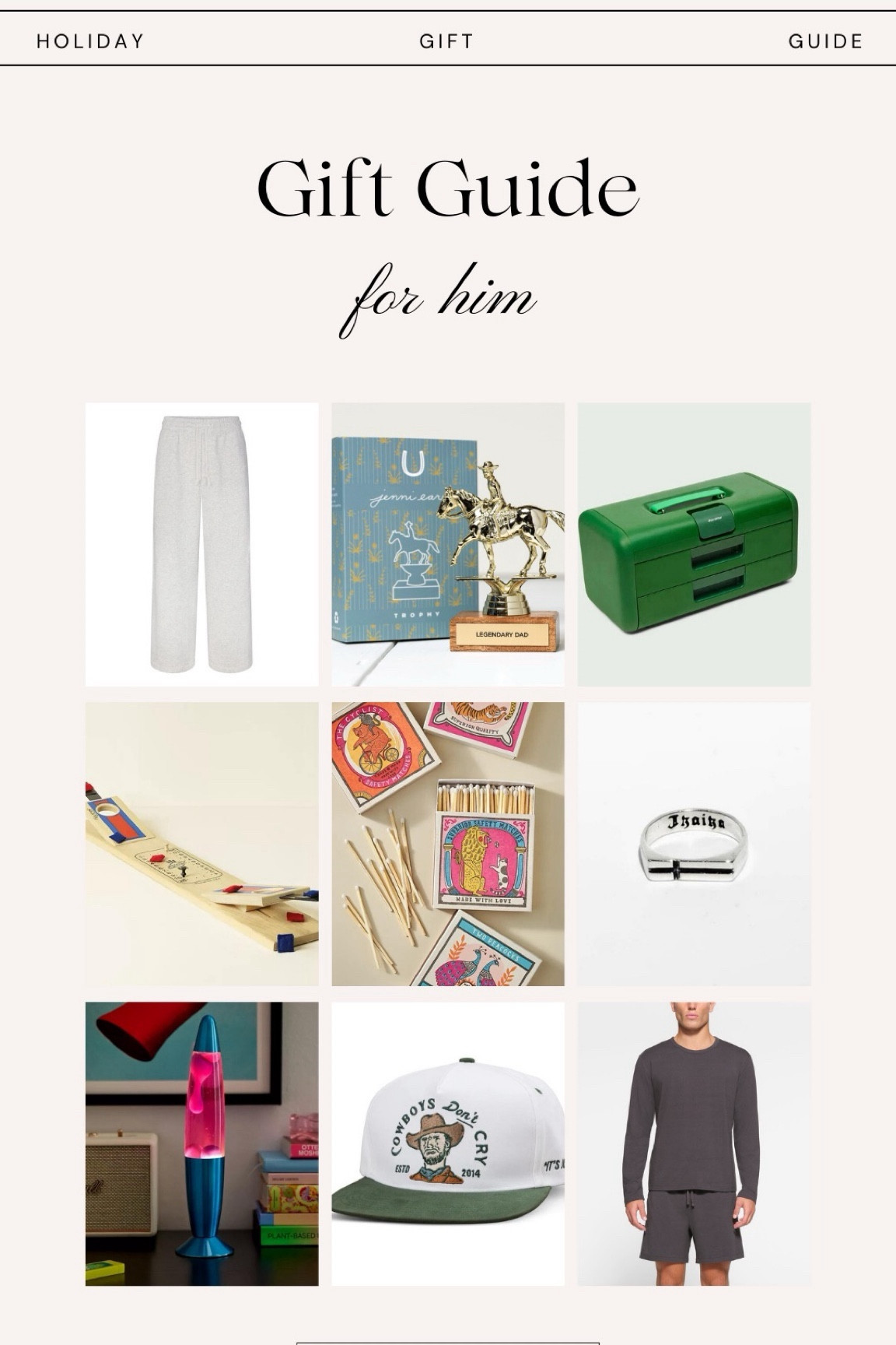Gift guide for him 

#LTKGiftGuide #LTKfindsunder100 #LTKCyberWeek