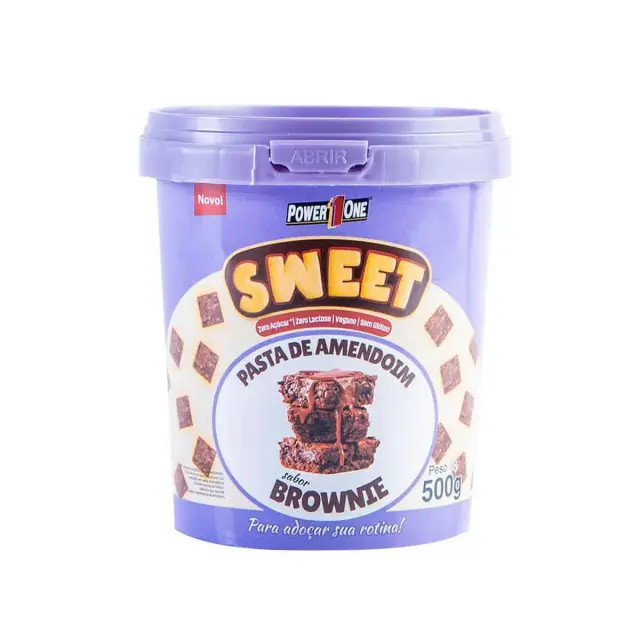PASTA DE AMENDOIM SWEET (500G) - BROWNIE - POWER1ONE | DrogaRaia (BR)