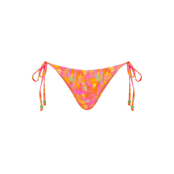 Full Coverage Tie Bikini Bottom - Sunrise Kiss | Kulani Kinis US