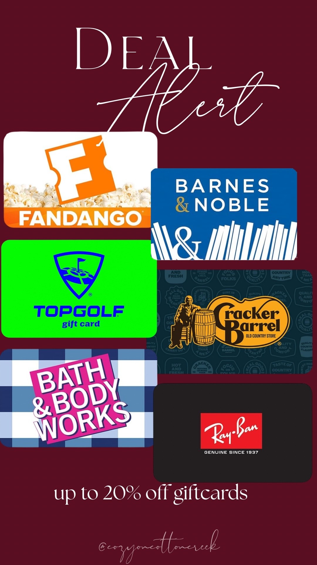 Up to 20% off gift cards!

#LTKHoliday #LTKGiftGuide #LTKSaleAlert