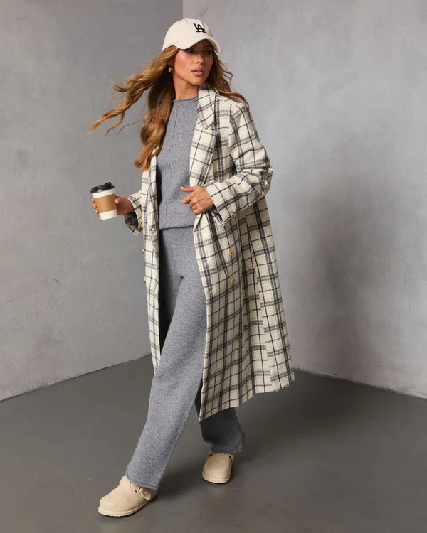 Verone Plaid Print Trench Coat | VICI