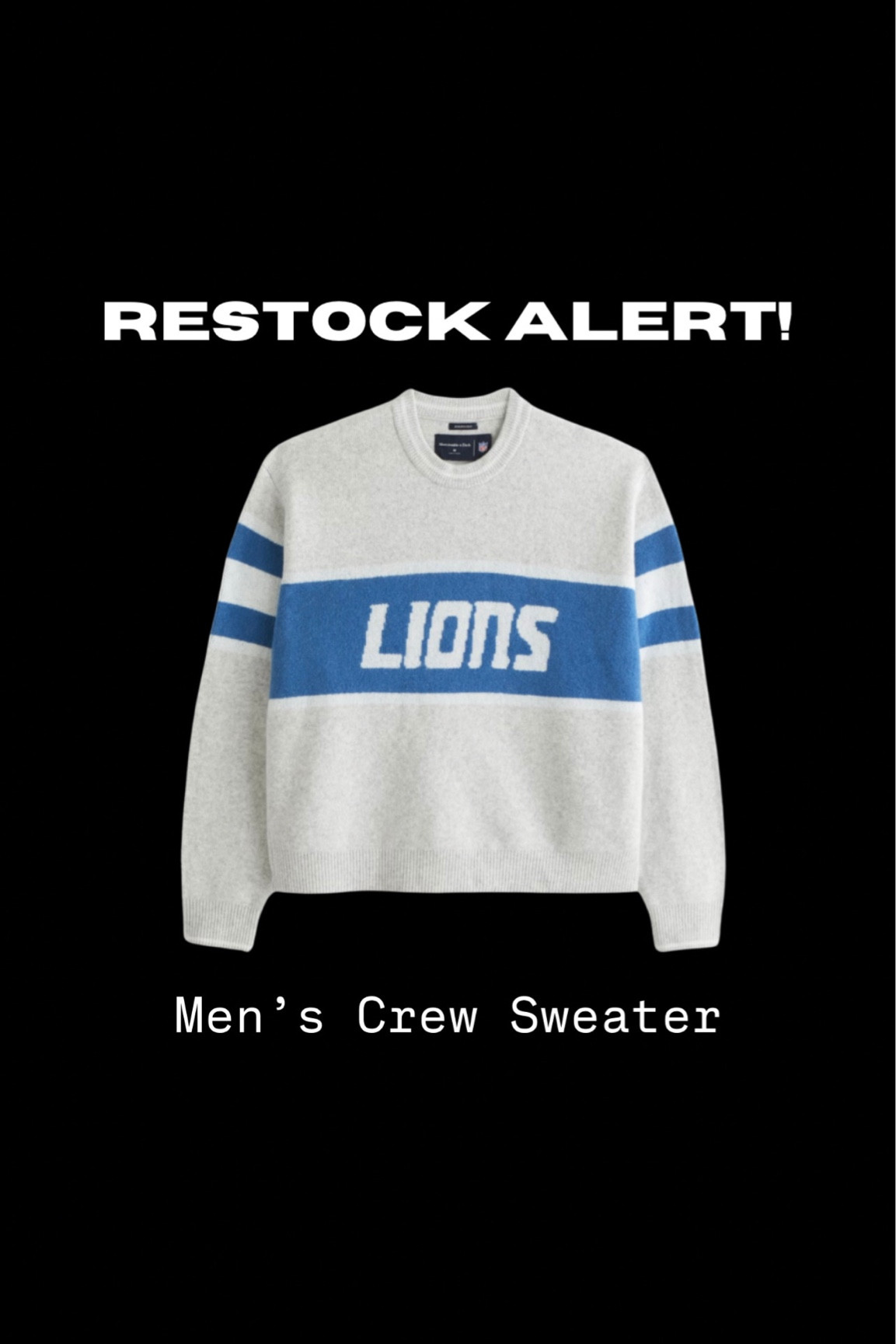 Restock in this Lion’s men’s crew sweater 😍

#LTKSeasonal #LTKStyleTip #LTKMens
