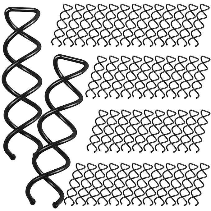 FANDAMEI 50PCS Spiral Hair Pins, Spin Pins Non-Scratch Round Tips, Twist Screw Hair Pin for Women... | Amazon (US)