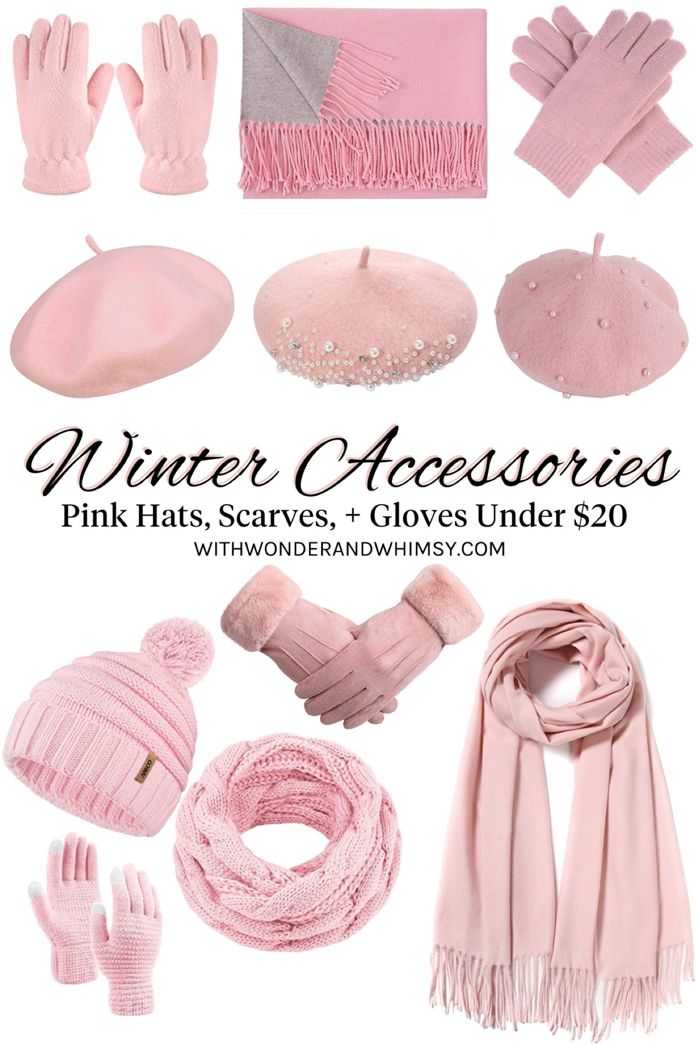 Shop Winter Accessories ❄️ Pink hats, scarves, and gloves under $20 from Amazon 💗


#LTKSeasonal #LTKcurves #LTKunder50