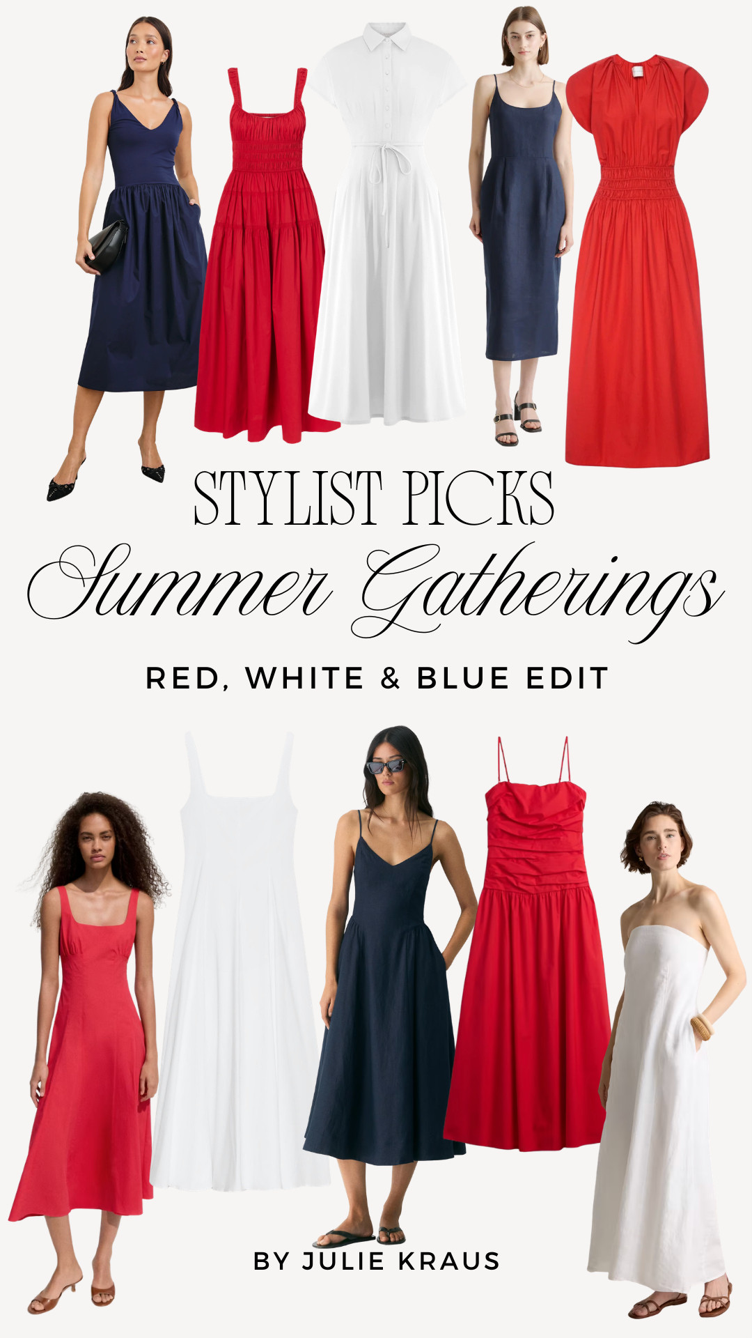 My favorite red, white and blue pieces for Memorial Day and all your summer gatherings. I love how modern and elevated these feel. Red White and Blue Outfits • Memorial Day Outfit Ideas • Summer Style 2026 

 #LTKSeasonal #LTKOver40