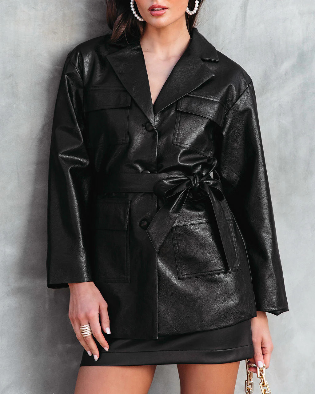 Express Yourself Utility Faux Leather Jacket | VICI