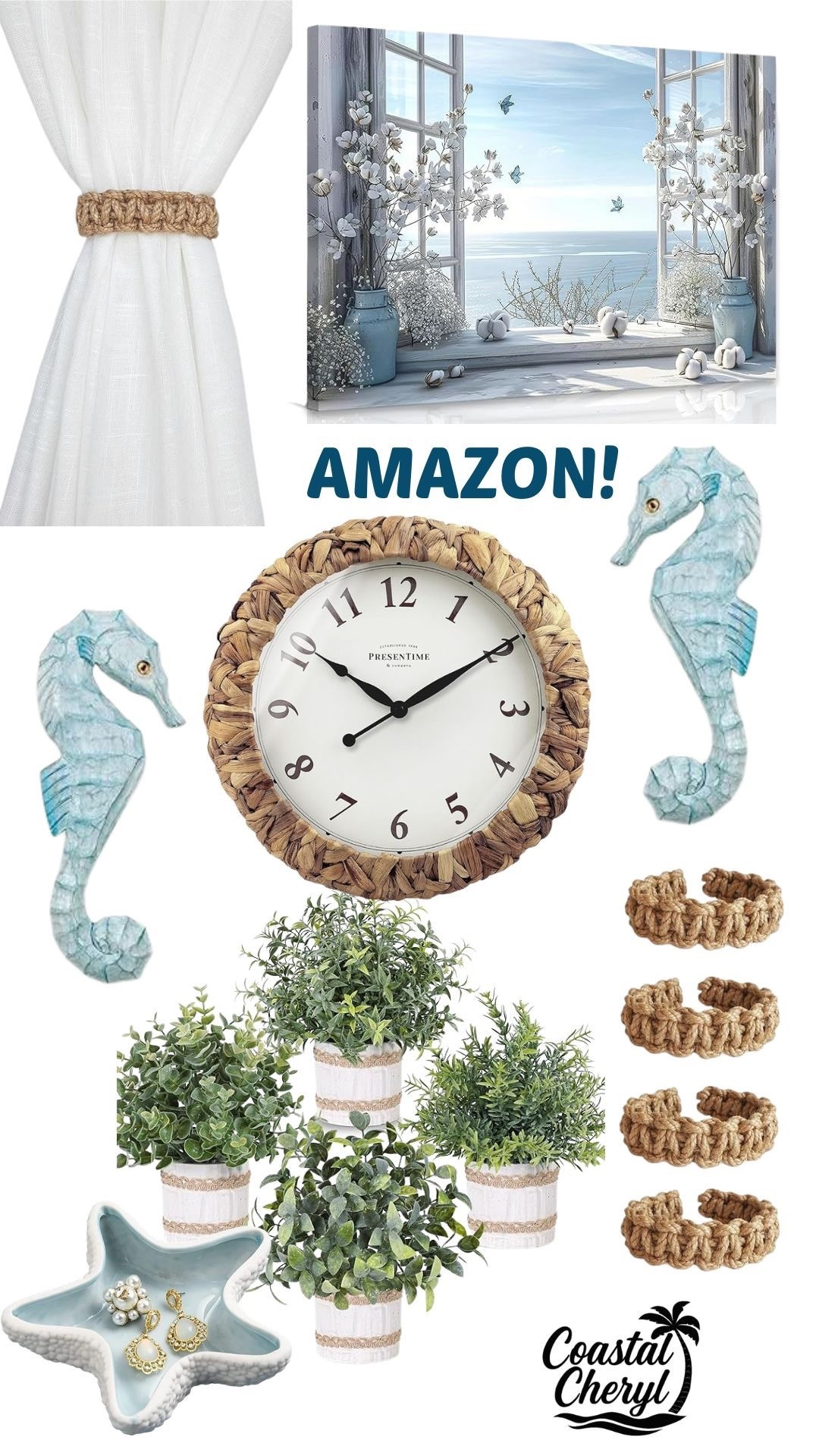 Coastal-inspired home decor! #amazon #beachdecor #coastaldecor

#LTKSaleAlert #LTKmomlife #LTKHome
