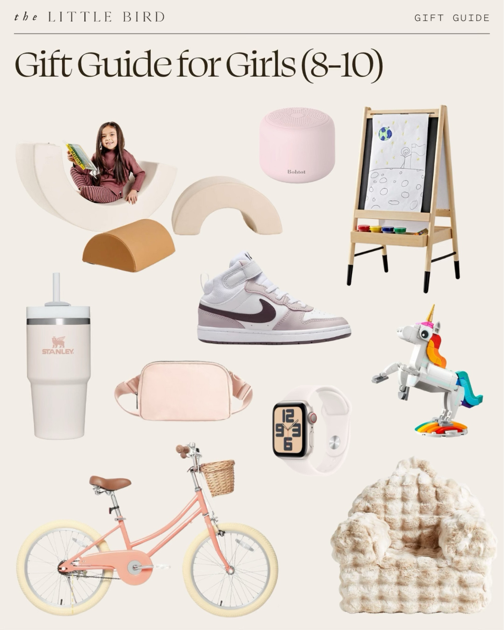 My Daughter’s Christmas Gift Guide – Perfect for an 8-year-old who loves creativity, comfort, and adventure! From cozy chairs and stackable play blocks to stylish sneakers and a charming bike, these picks balance fun and practicality. Whether it’s a smart watch for staying connected, a durable tumbler for hydration, or a compact speaker for music lovers, these gift ideas are sure to bring joy to your little girl this holiday season.


#LTKFindsUnder50 #LTKKids #LTKGiftGuide