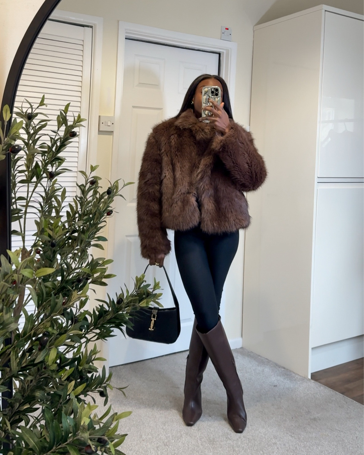 BROWN/Chocolate FUR COAT #Winterhaul 

#LTKuk #LTKstyletip #LTKwinter