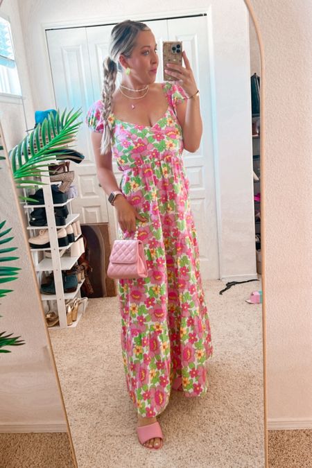Pink and yellow floral backless maxi dress

Maxi dress 

Brunch outfit
Girly aesthetic 
Pink dress
Backless dress for larger chest

#LTKSeasonal #LTKcurves #LTKstyletip