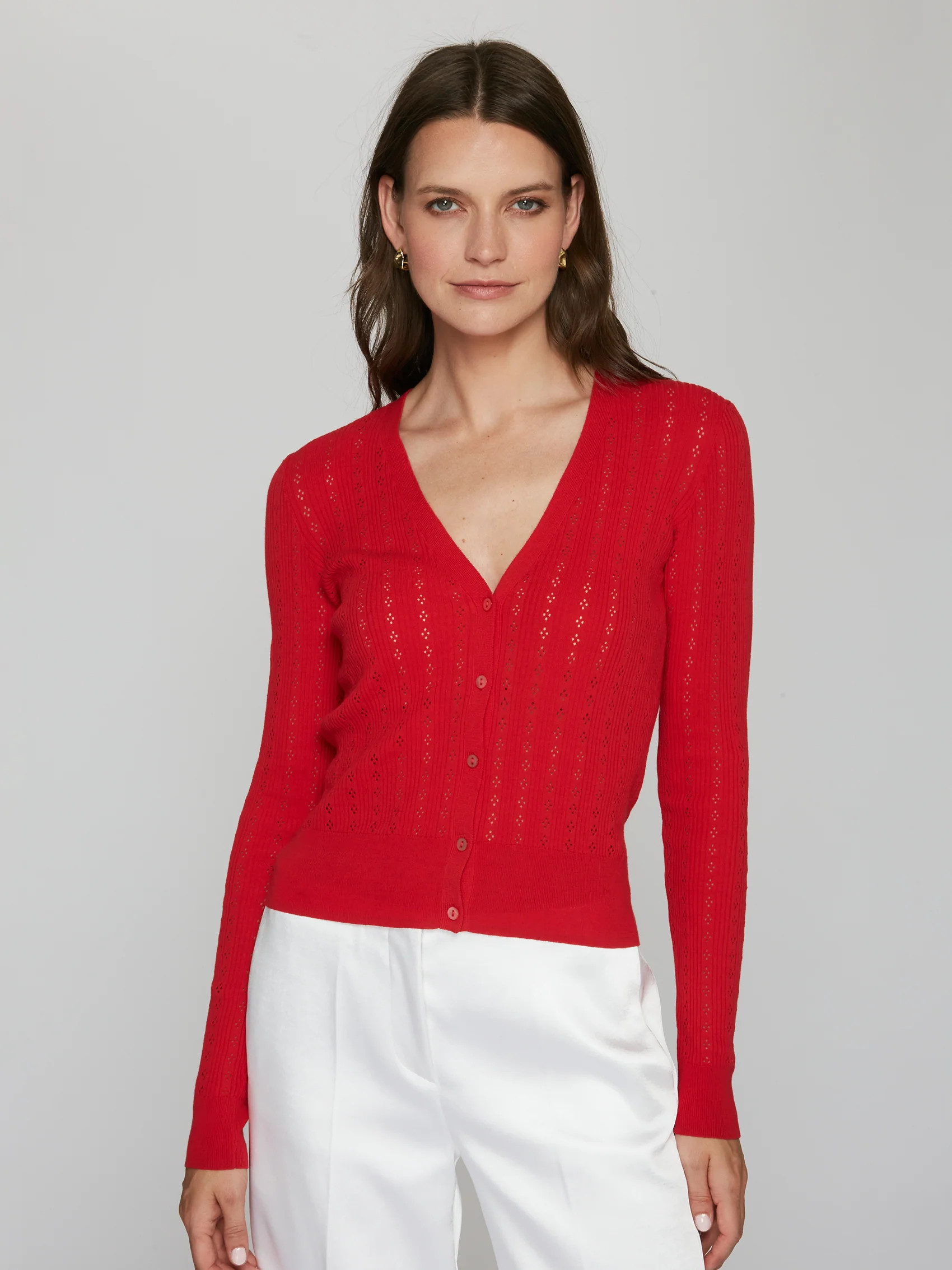 Pointelle Rib Cardigan | Autumn Cashmere | Autumn Cashmere