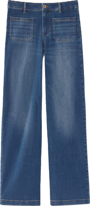 Patch-Pocket Wide-Leg Jeans | J. Jill
