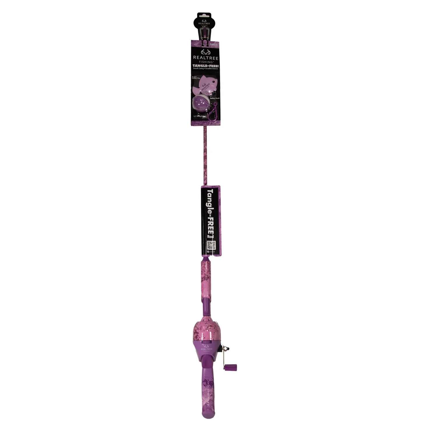 ProFishiency Realtree Passion Pink Micro Tangle-Free Spincast Rod and Reel Combo | Walmart (US)