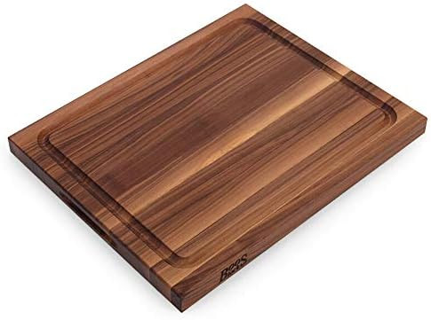 Amazon.com: John Boos Reversible 21 Inch Wide 1.5 Inch Thick Au Jus Carving Cutting Board with De... | Amazon (US)