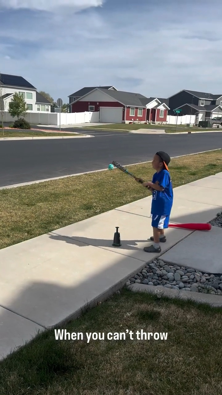 Not always easy to be out there pitching… but they still need swings. This has been one of the easiest ways we’ve found to keep them practicing consistently. ⚾️

#BaseballTraining #YouthBaseball #BaseballPractice #HittersDevelopment #TrainAtHome

#LTKSaleAlert #LTKmomlife #LTKKids