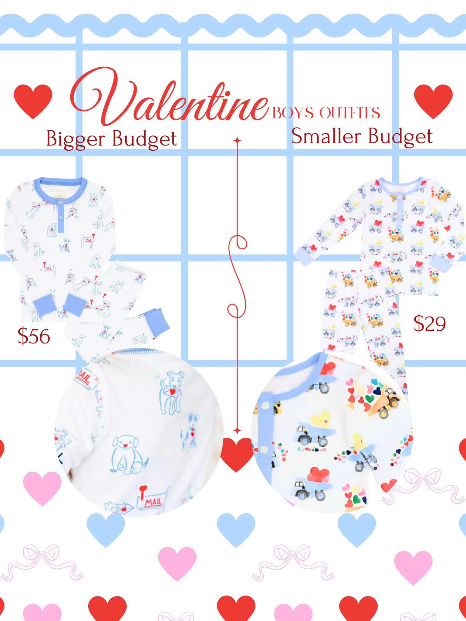 Sweet, classic boys Valentine’s pajamas! Both also come in a one piece for the littlest gentlemen. We love the soft puppy pajamas from The Beaufort Bonnet Company! Shop through my link to get a reward http://rwrd.io/yyjwjrt?s 💕

#LTKfindsunder50 #LTKbaby #LTKkids