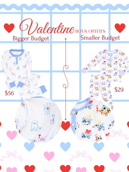 Sweet, classic boys Valentine’s pajamas! Both also come in a one piece for the littlest gentlemen. We love the soft puppy pajamas from The Beaufort Bonnet Company! Shop through my link to get a reward http://rwrd.io/yyjwjrt?s 💕

#LTKfindsunder50 #LTKbaby #LTKkids