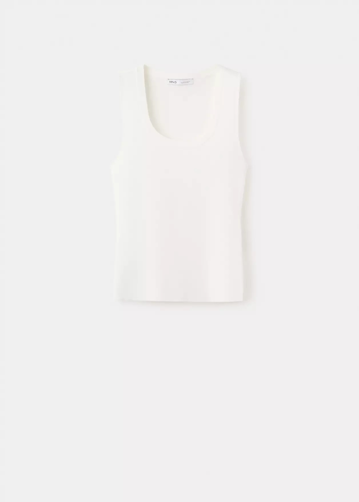Round-neck knitted top | MANGO (UK)