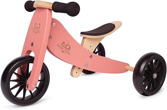 Kinderfeets TinyTot 2-in-1 Wooden Balance Bike and Tricycle - Easily Convert from Bike to Trike |... | Amazon (US)