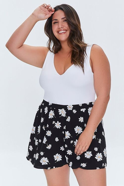 Plus Size Floral Print Shorts | Forever 21 (US)