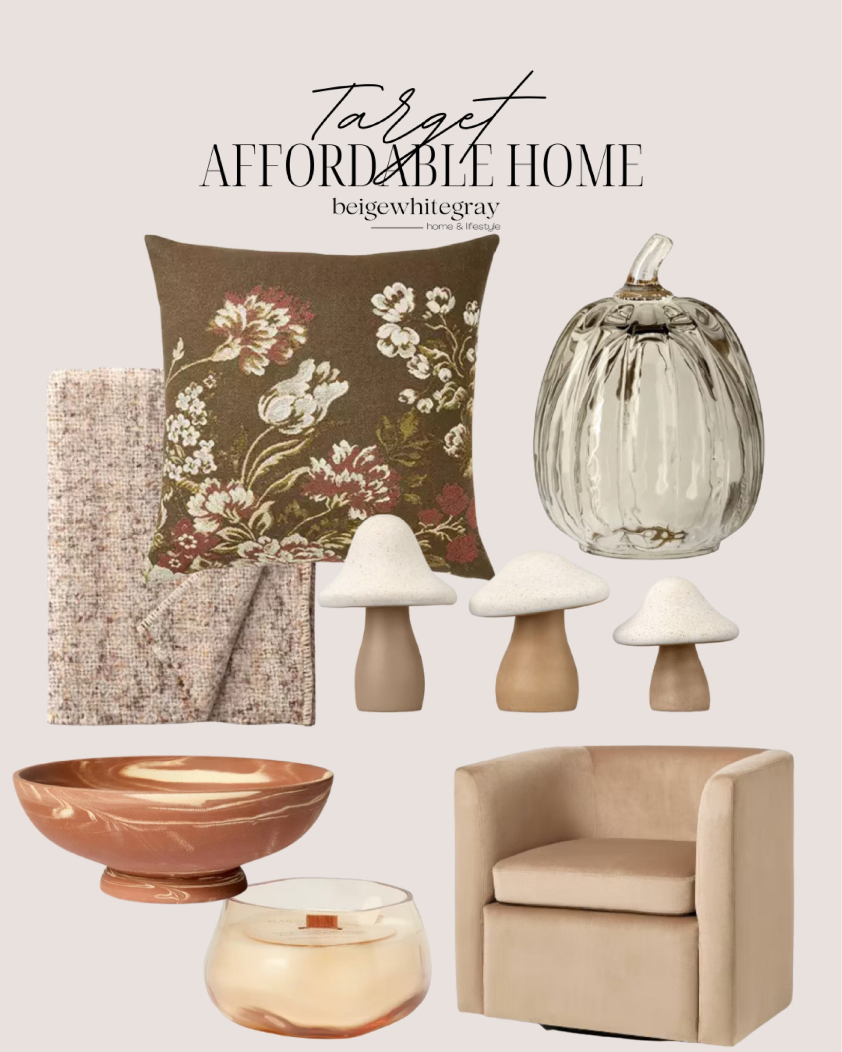 Target neutral fall vibes in home decor and furniture 

#LTKHome #LTKStyleTip #LTKFindsUnder100