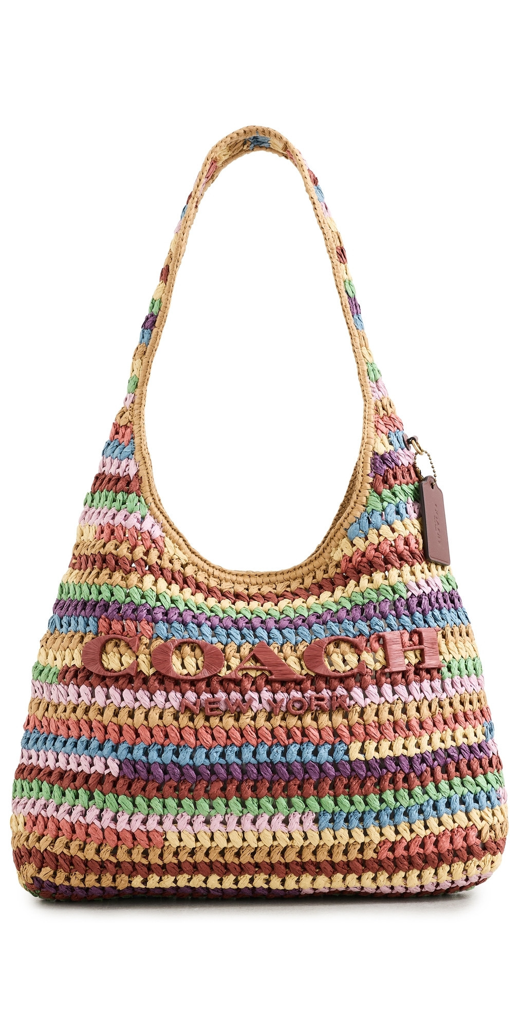 Coach Brooklyn Raffia Shoulder Bag 34 Multi One Size | Shopbop